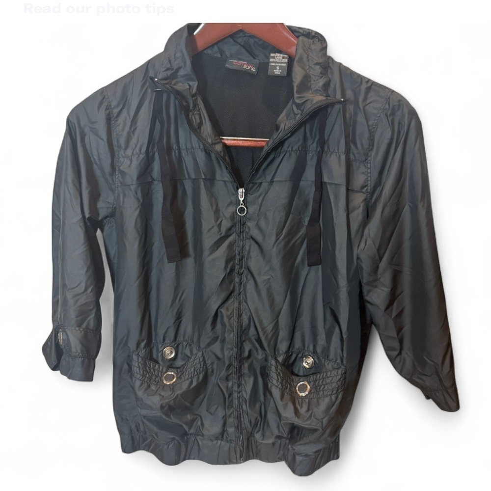 New York & Company Black Bomber Jacket - Picture 2 of 6